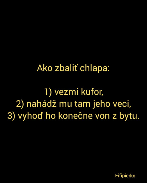 Ako zbaliť chlapa